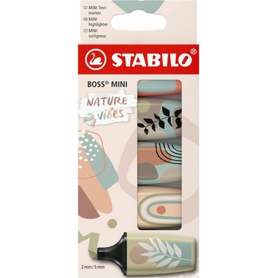 STABILO BOSS MINI Naturevibes - sada 5 barev