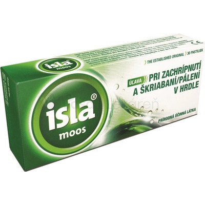 Engelhard Arzneimittel and CO.Iska Moos bylinné pastilky 30 tabliet
