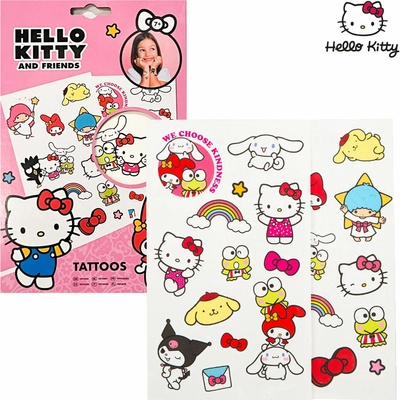 Mikro trading Hello Kitty - Sada tetování v papírové kartě
