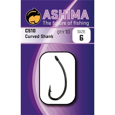 Ashima C-510 Curved Shank vel.8 10 ks