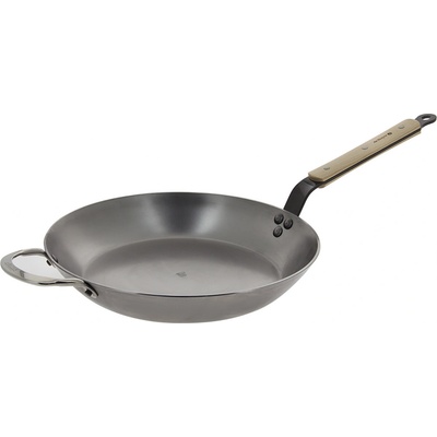 de Buyer Ocelová pánev s dřevěnou rukojetí Mineral B Element B Bois 32 cm
