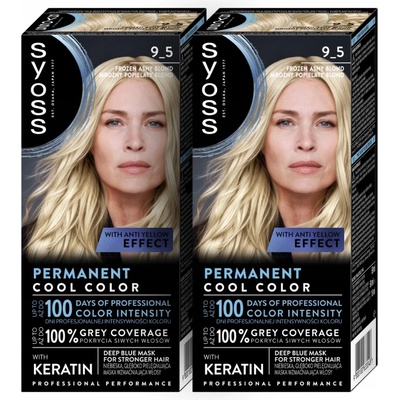 SYOSS Barva na vlasy blond 9-5 ledová perleťová blond 100 ml