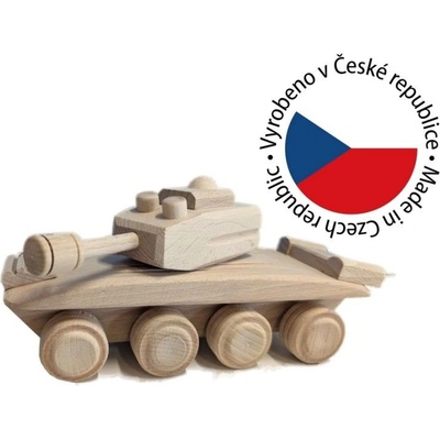 Tonap Gaboni 92244 Dřevěný tank, 22 x 8 x 10 cm