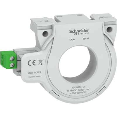 Schneider Electric príslušenstvo prúdového transformátora Primárny prúd 65 A Ø priechodky vodiče:30 mm 1 ks