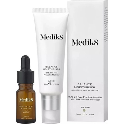 Medik8 Balance Moisturiser & Glycolic Acid Activator Surface Perfector 50 ml