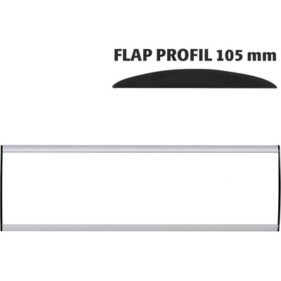 A-Z Reklama CZ Orientační nástěnná tabulka 105 × 400 mm - Flap Profil – kód UDS105NA40
