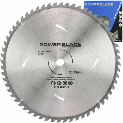 Kotouč pilový s SK plátky (vidiový), 500x60Tx32mm POWER BLADE M09077