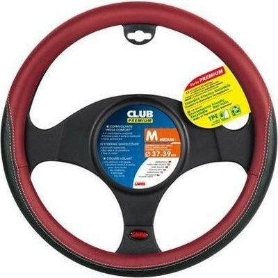 Potah volantu CLUB PREMIUM červený, 37-39 cm