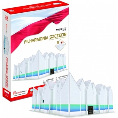 CubicFun 3D puzzle Štětínská filharmonie Polsko 98 ks
