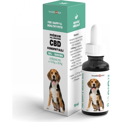 CBD olej pro střední psy 10% 10 ml
