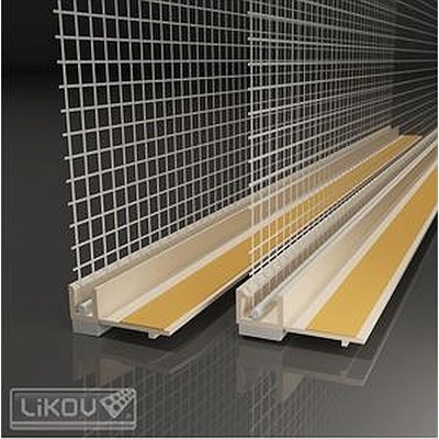 LIKOV LS-VHL 06 lišta okenní začišť. 6mm s krycí lam. a s tk.100mm délka 2,4m slonová kost