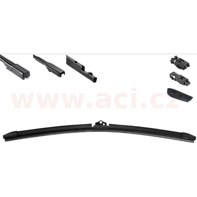 Valeo Plochý stěrač First Multiconnection 550 mm včetně sady adaptérů VA FM56