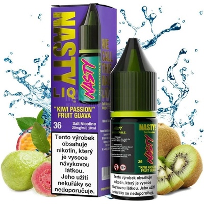 Nasty LIQ Salt Kiwi Passion Fruit Guava 10 ml 10 mg