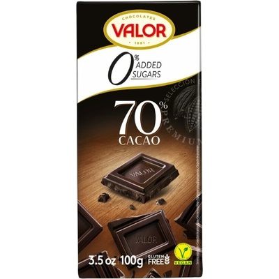 VALOR Čokoláda 70% bez cukru 100 g