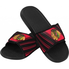FOCO Pánské pantofle Chicago Blackhawks Legacy Velcro Sport Slide Slipper