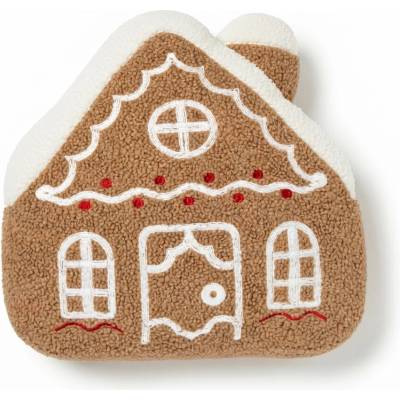 Textilomanie vankúš GINGERBREAD HOUSE hnedý 40x45 40x40