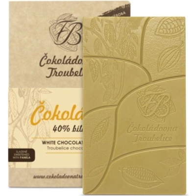 Čokoládovna Troubelice Čokoláda biela 40% s marakujou, 45 g