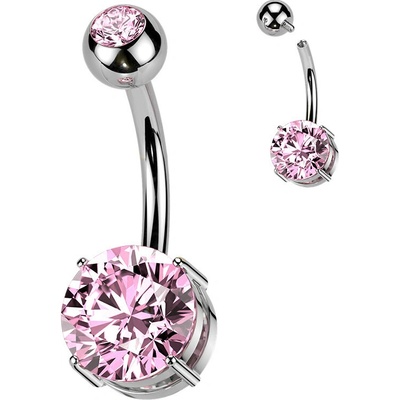 Steel Edge Titanový piercing do pupíku SETIN60ST Růžová