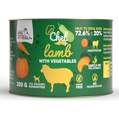 Syta Micha Chef Lamb with vegetables Mono 200 g