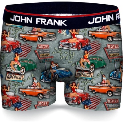 John Frank pánské boxerky JFBD338 šedá – Hledejceny.cz