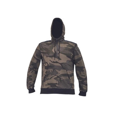 CRV mikina s kapucí CRAMBE šedá camouflage