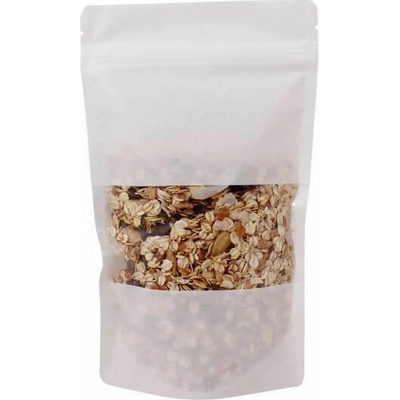 Doypack sáček 160*270 mm, 750 ml, bílý s okénkem, 100 ks