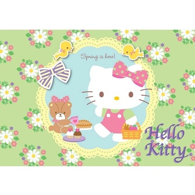Preinterier FT2086 Fototapeta na stenu Hello Kitty jarná vlies 152cm x 104cm