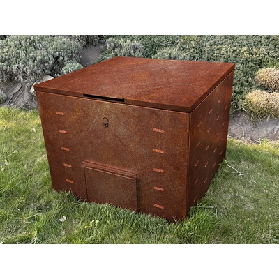 Corgarden zahradní kompostér VITA 1106 90 × 90 × 143 cm Corten