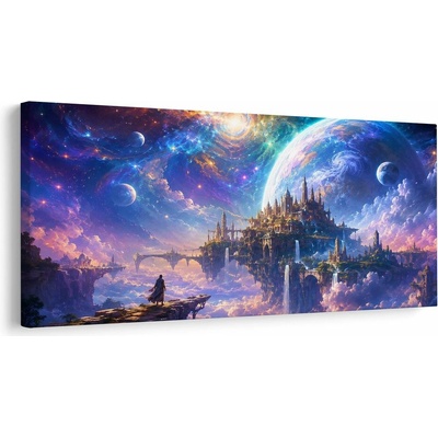 Obraz vesmírný palác nad mraky - 60x30