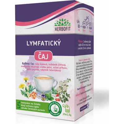 Herbofit bylinný čaj lymfatický 20 x 1,5 g