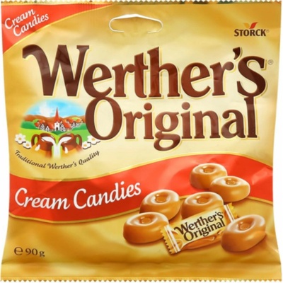 Werther's Original bonbóny s karamelovou náplní 90 g