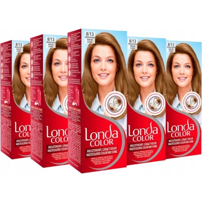 Londa Color barva na vlasy Střední Blond 8/13 Zářivá Barva x5