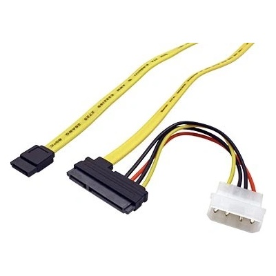 goobay Kabel SATA 6Gb/s datový 45cm + napájecí 12cm (68175) - 11.92.1256