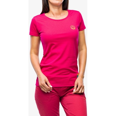 La Sportiva Climbing on the Moon T-Shirt fucsia/giallo