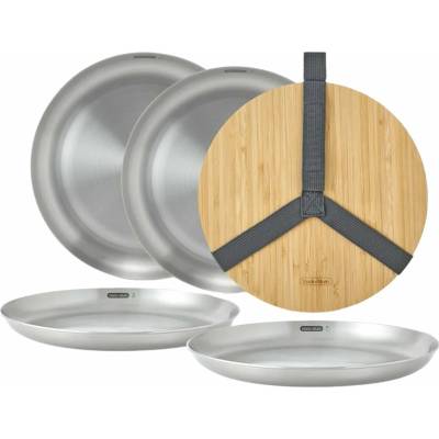 Black and Blum Europe BB-sada 4 ocelových talířů, 6 dílů OL-PLATE001