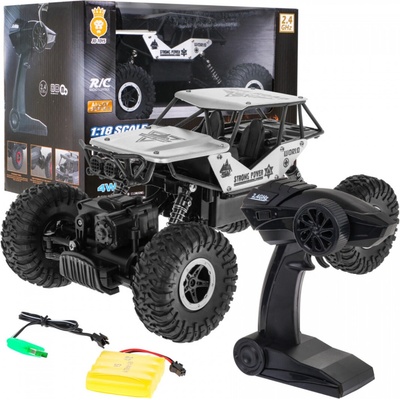 Tomido RC auto Crawler Monster dálkově ovládané měřítko 1:18 stříbrné