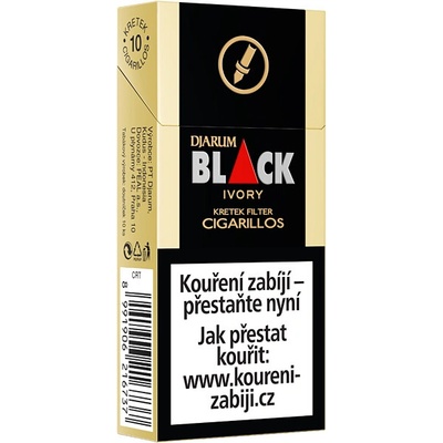 Djarum Black Ivory Kretek Filtr Cigarillos 10 ks