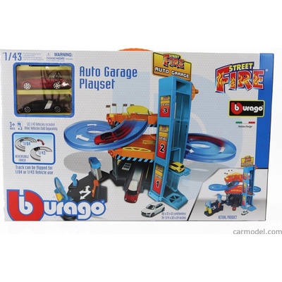 Bburago Accessories Diorama Parking Playset Garage With Cars Různé 1:43
