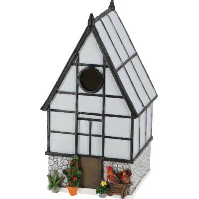 Esschert Design Búdka pre vtáčiky Green House 25 cm biela
