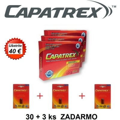 Capatrex balenie po 3 x 10 toboliek