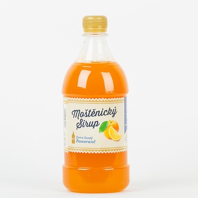 Moštěnický sirup pomeranč 0,7 l