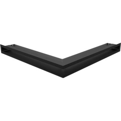 Kratki Rohová mriežka LUFT 560 x 560 x 60 mm stredová čierna 45S