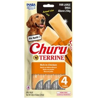 Churu Dog Terrine kuřecí plemena L 4 x 54 g