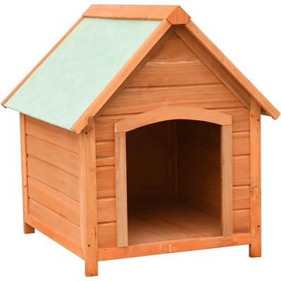 vidaXL Psí bouda masivní borové a jedlové dřevo 72 x 85 x 82 cm 9799.170639