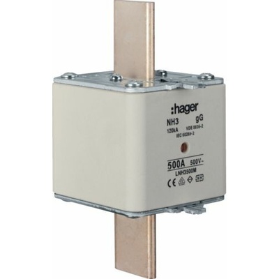 Hager Pojistková vložka NH3 500A 500V gG (LNH3500M)