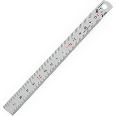Shinwa Japonské nerezové pravítko s magnetem 150 mm 5499-XG
