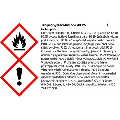 Ecoliquid Isopropylalkohol 99,9% 100 ml