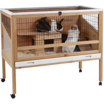 Kerbl Klec pro králíky a hlodavce INDOOR Deluxe jednopatrová 82725 113 x 60 x 92 cm