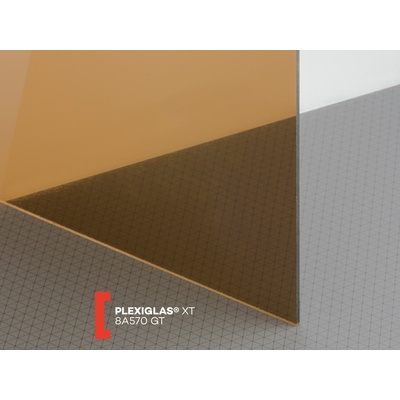 Röhm Plexiglas XT 3 mm 8A570 propustnost 14% 1520 x 2050 mm hnědé kouřové 1 ks