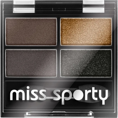 Miss Sporty Studio Colour Quattro Eye Shadow oční stíny 414 100% Smokey 3,2 g